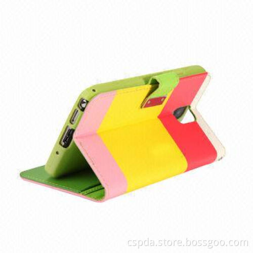 Colorful Book Standing Leather Case for Samsung Galaxy Note 3 with Magnet
